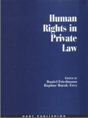 cover image of Human Rights in Private Law